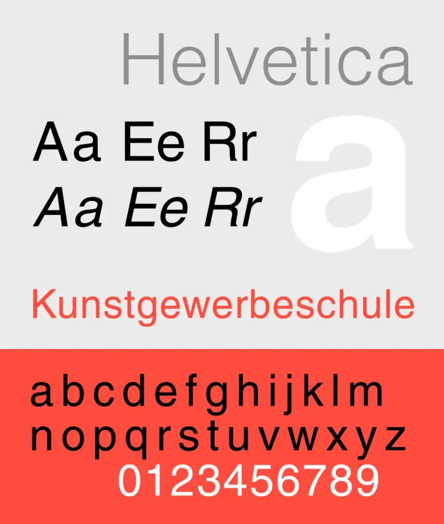 Helvetica-868x1024 Qual é a diferença entre fonte serifada e sem serifa (e quando usar cada uma)